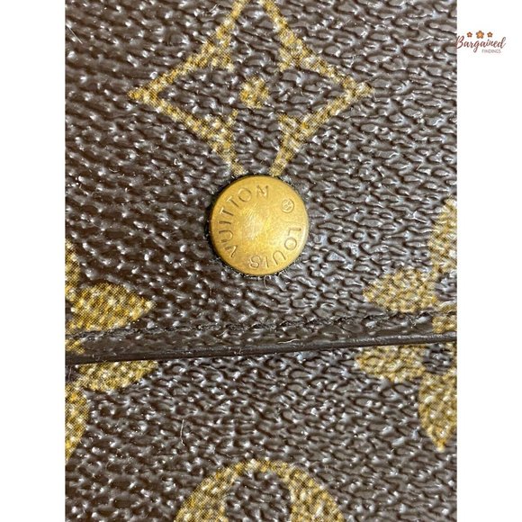 Authentic LOUIS VUITTON Brown Monogram Porte Tresor Etui Papiers Trifold Wallet - Picture 2 of 13